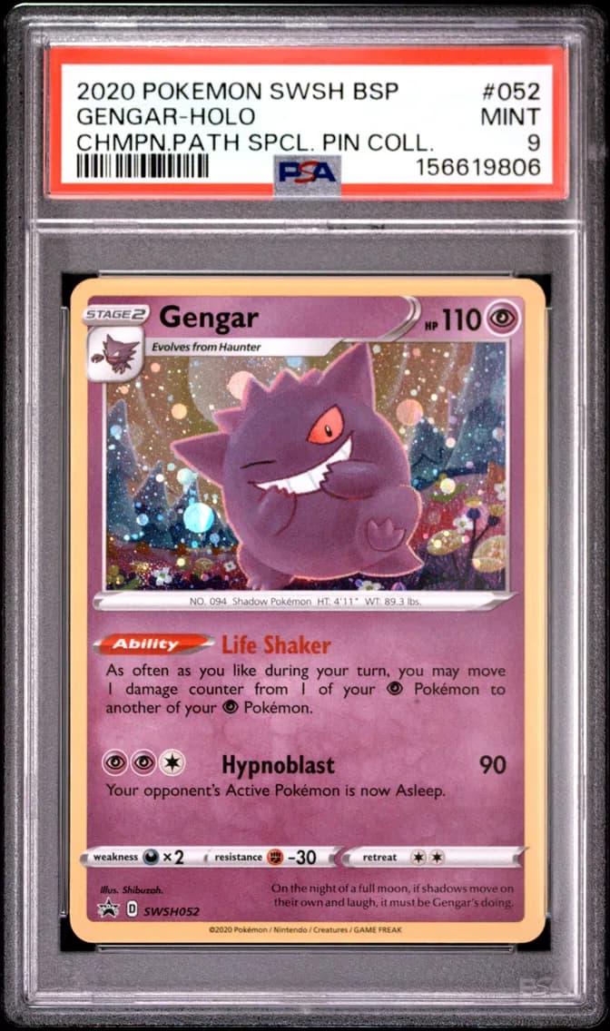 Gengar-Holo, Swsh Black Star Promo, PSA 9