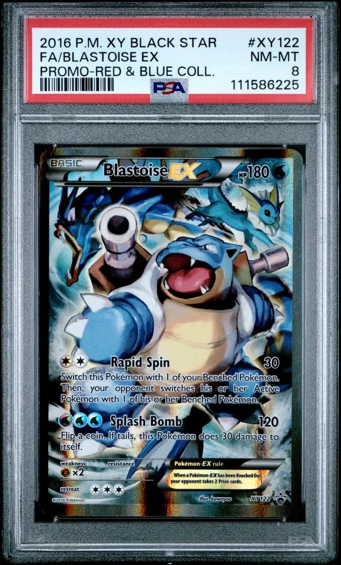 Blastoise EX, XY Black Star Promo, PSA 8