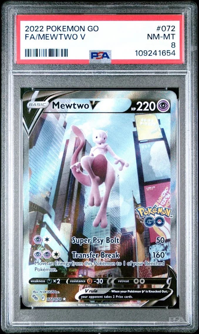 Mewtwo V, Go, PSA 8