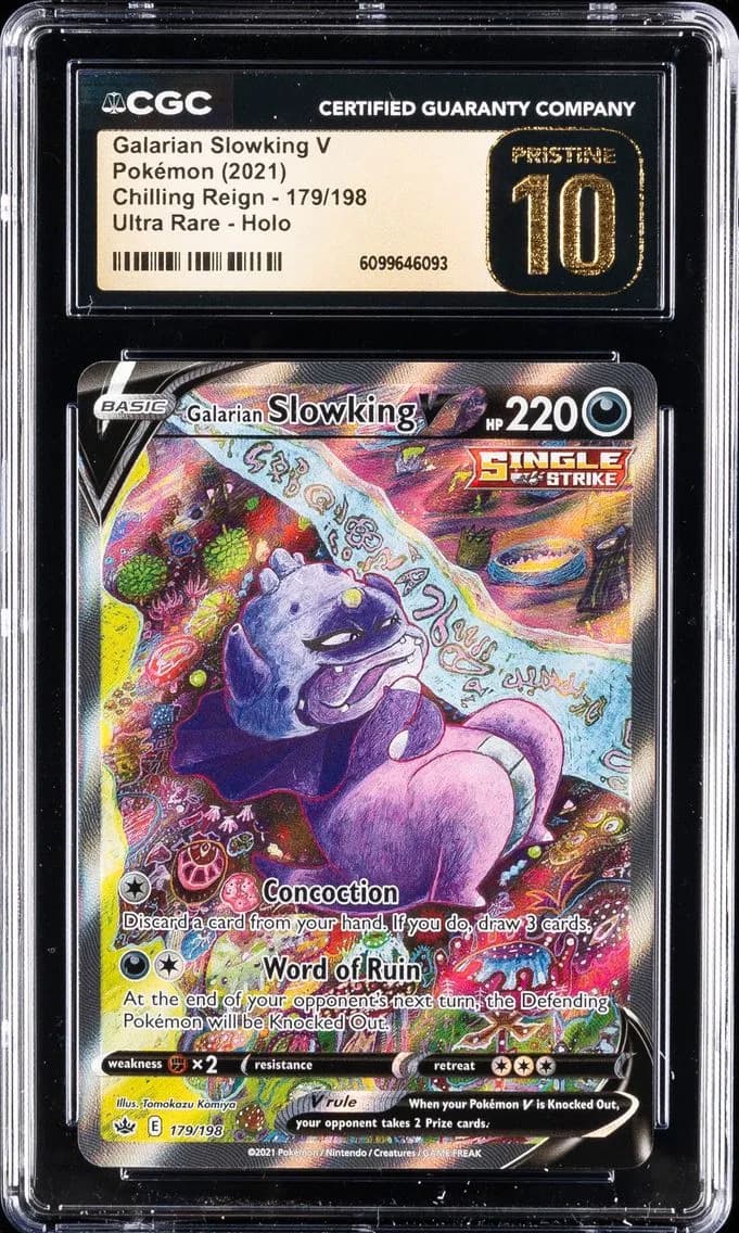 Galarian Slowking V, Chilling Reign, CGC 10