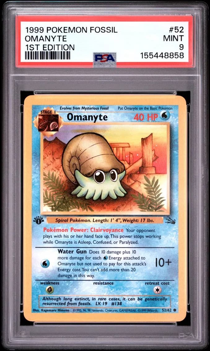 OMANYTE 1st Edition, Fossil, PSA 9