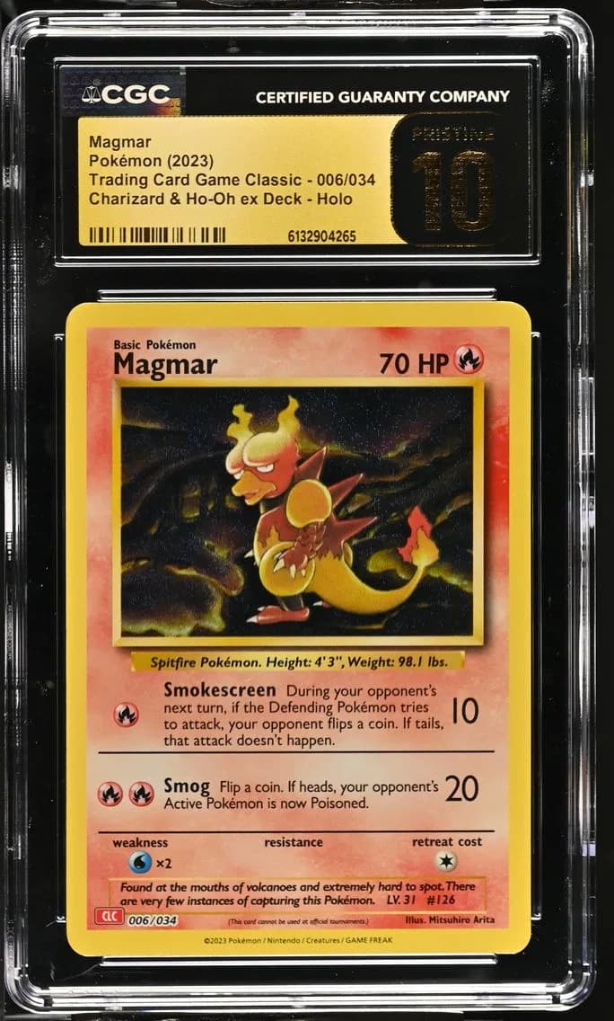 Magmar, Trading Card Game Classic - CLV, CLC, CLB, CGC 10