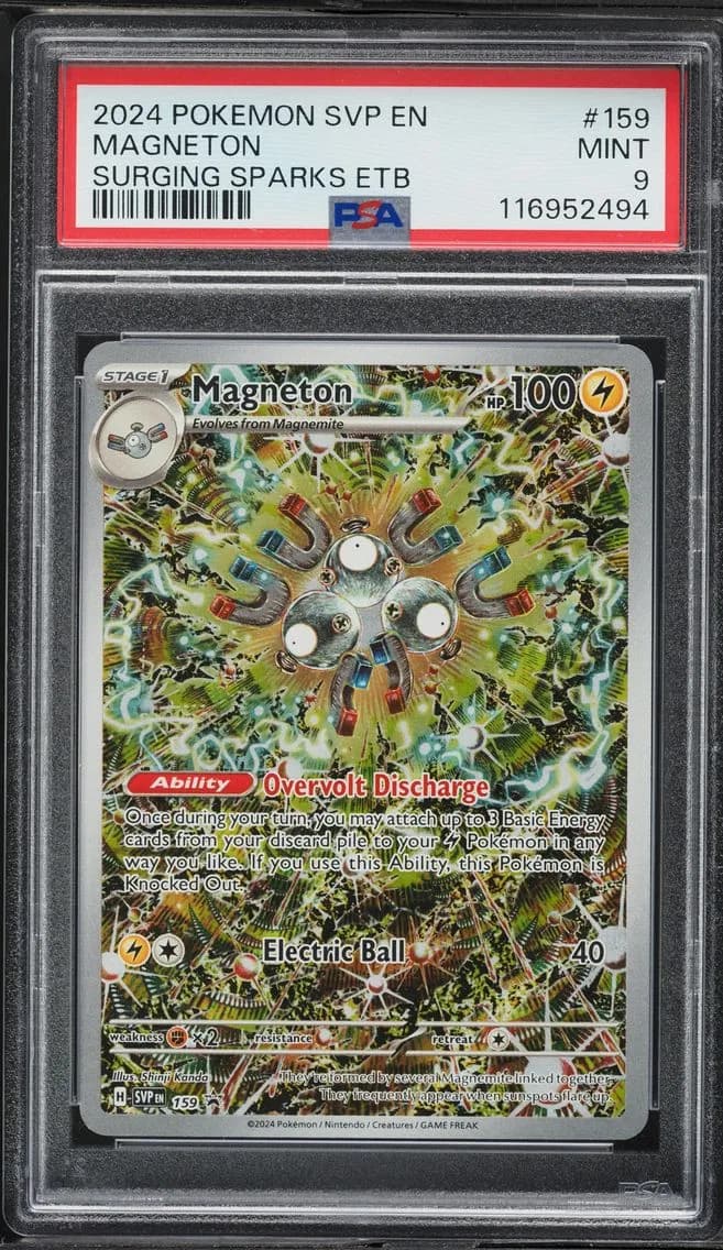 Magneton, SV Black Star Promo, PSA 9