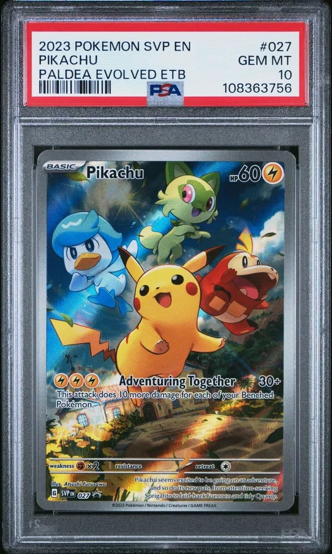 Pikachu, SV Black Star Promo, PSA 10