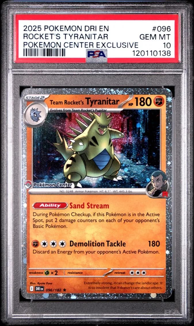 Team Rocket's Tyranitar, Destined Rivals, PSA 10