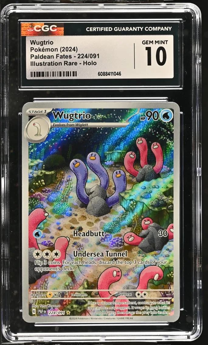 Wugtrio, Paldean Fates, CGC 10