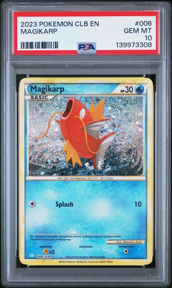 Magikarp, Clb-Trading Card Game Classic Blastoise & Suicune EX Deck, PSA 10