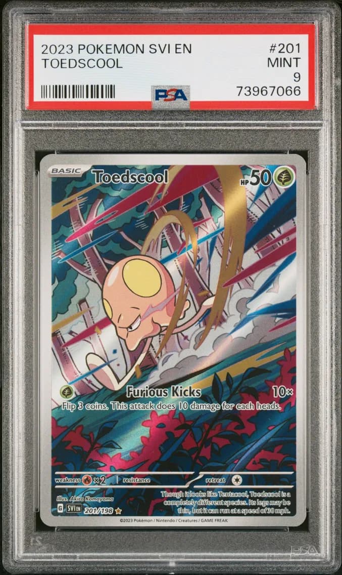 Toedscool, Scarlet & Violet, PSA 9