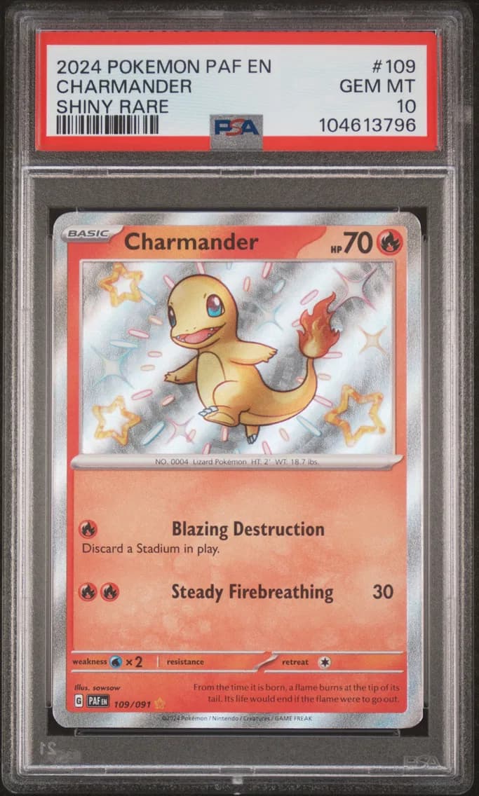 Charmander, Paldean Fates, PSA 10