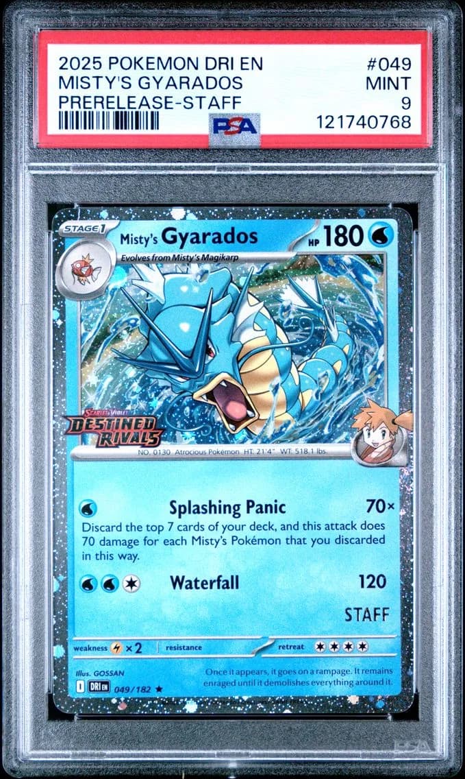 Misty's Gyarados, Destined Rivals, PSA 9