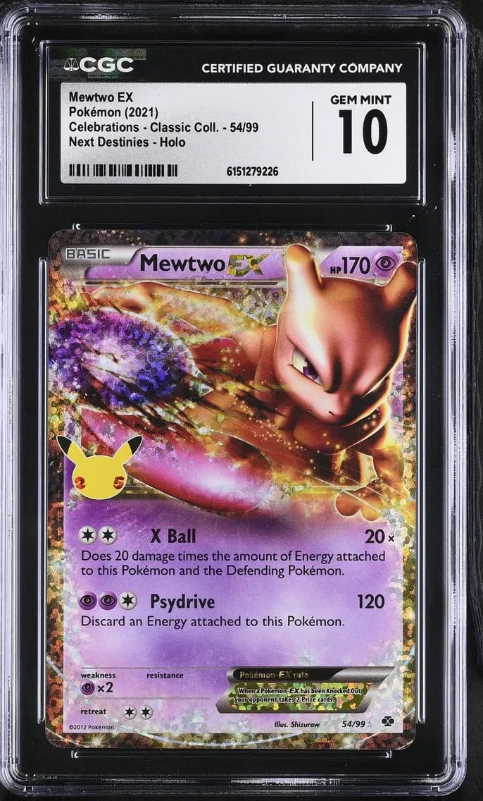 Mewtwo EX, Celebrations - Classic Collection, CGC 10