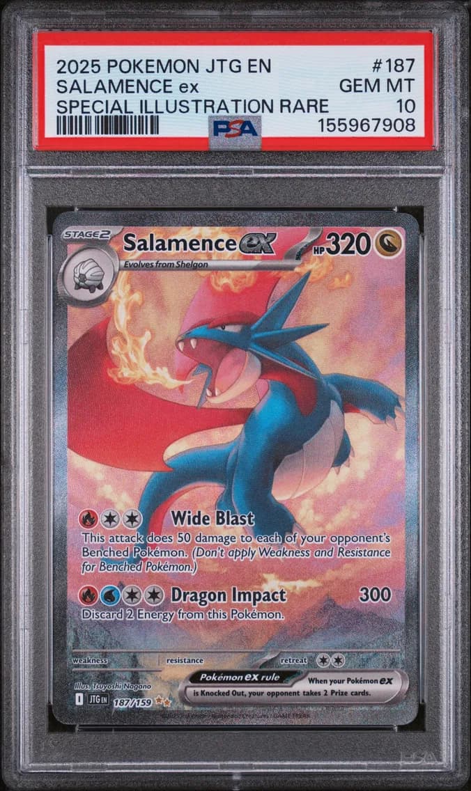 Salamence EX, Journey Together, PSA 10