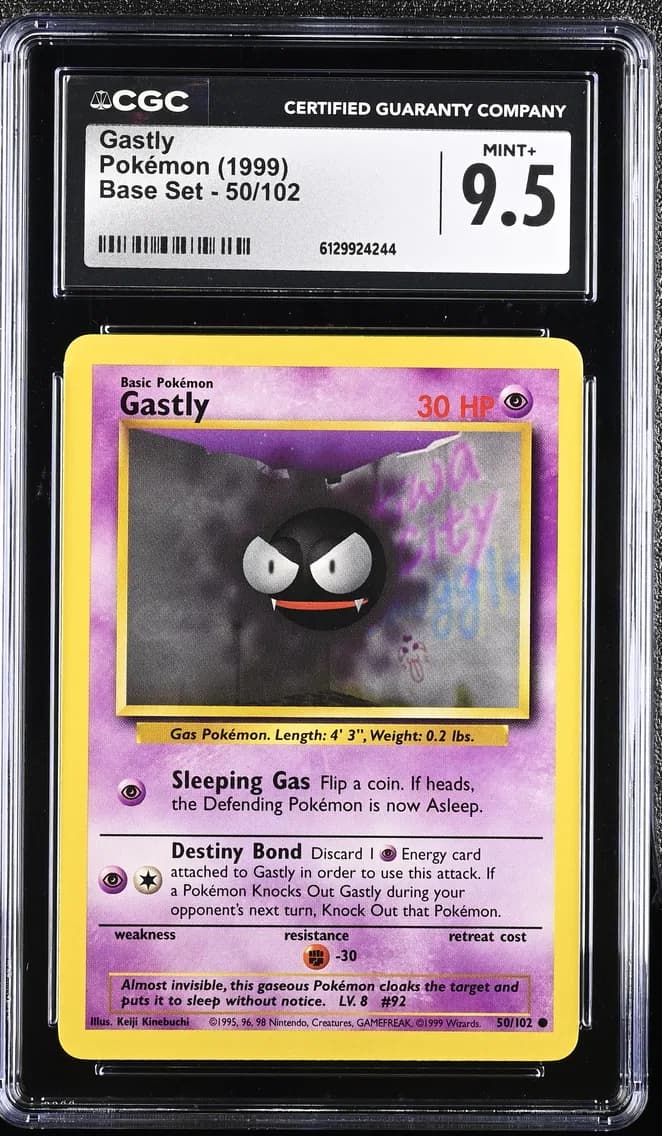Gastly, Base Set - Unlimited, CGC 9.5