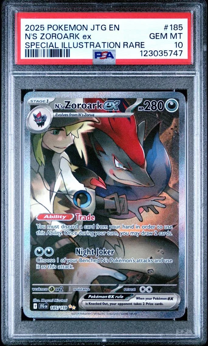 N's Zoroark EX, Journey Together, PSA 10