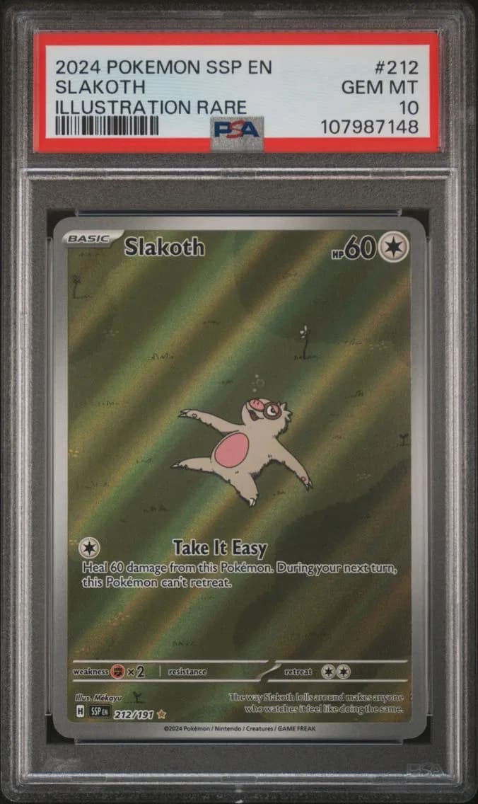 Slakoth, Surging Sparks, PSA 10