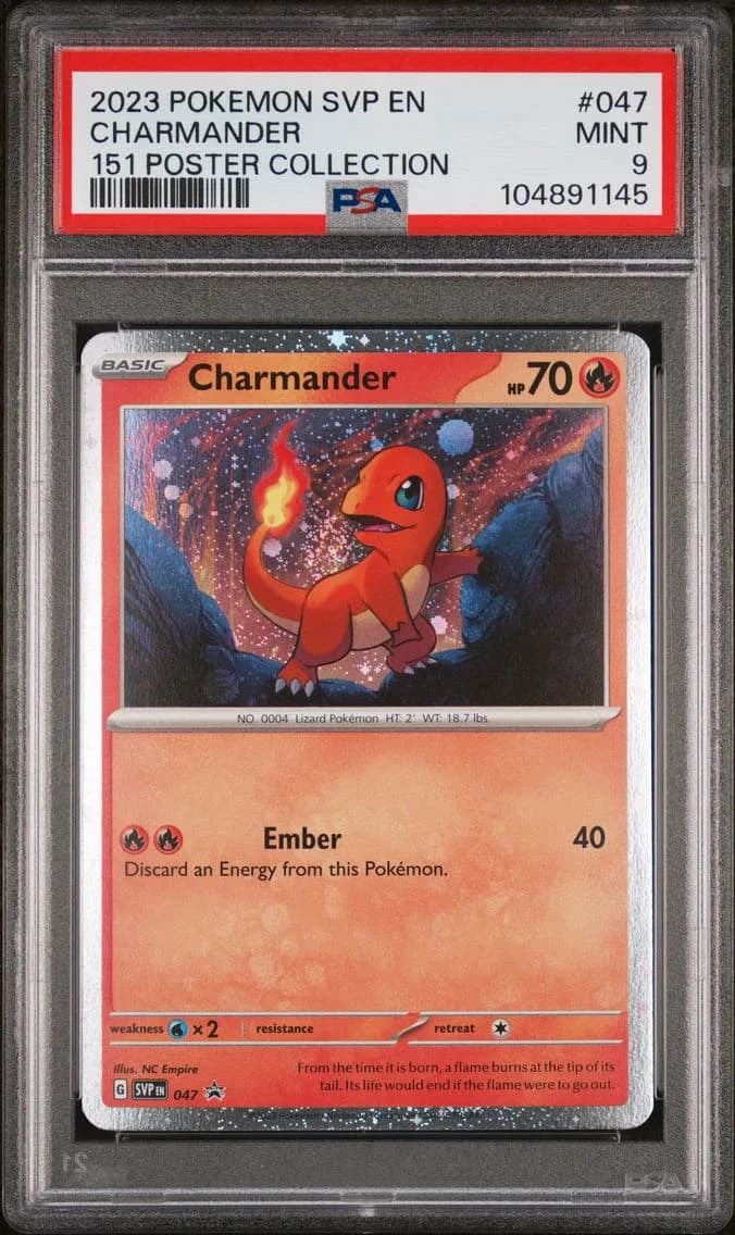 Charmander, SV Black Star Promo, PSA 9