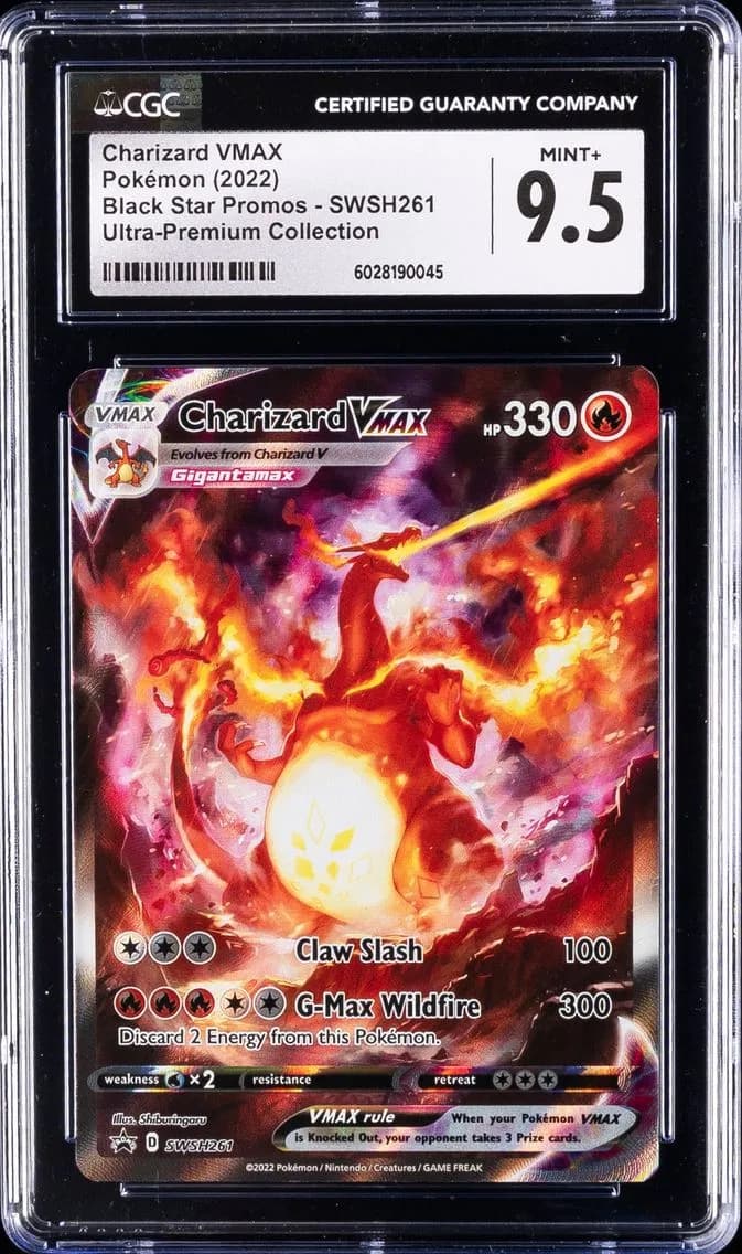 Charizard VMAX, Black Star Promos - Sword & Shield, CGC 9.5