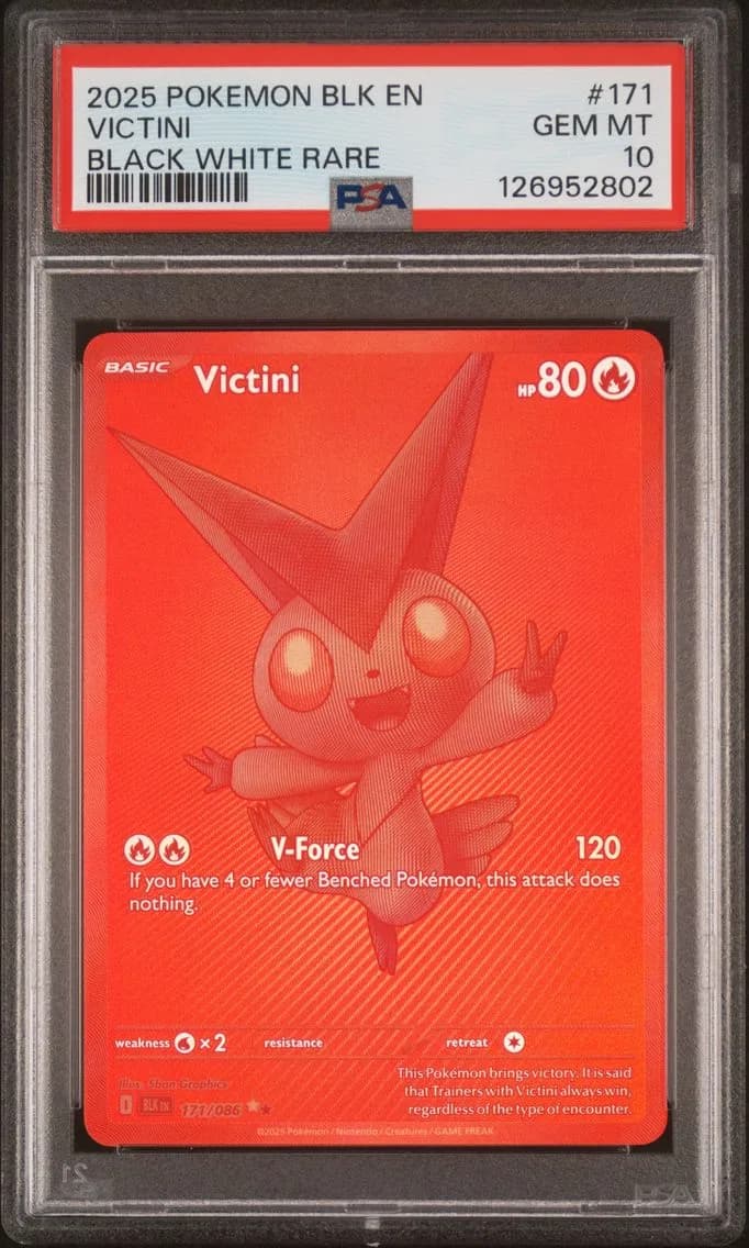 Victini, Black Bolt, PSA 10