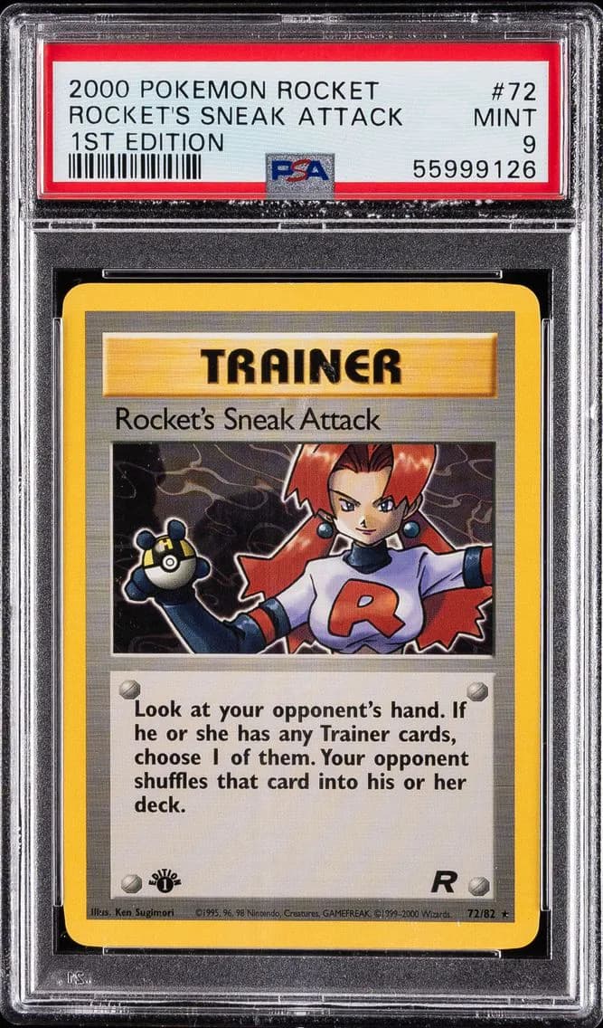 Rocket's Sneak Attack 1st Edition, Rocket, PSA 9