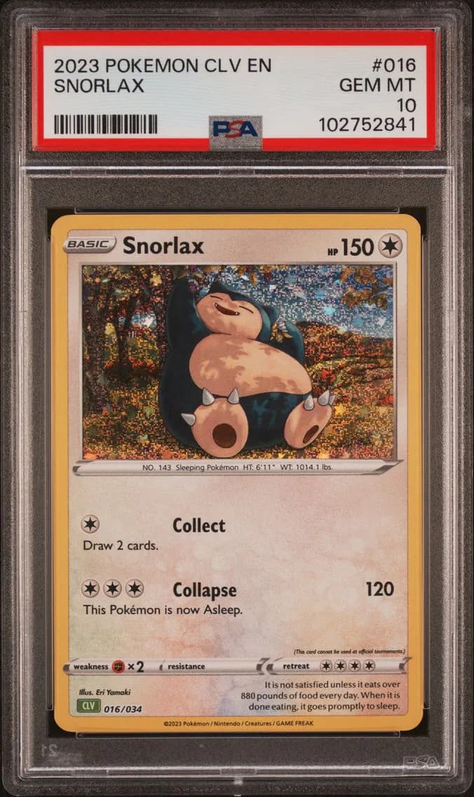 Snorlax, CLV-Trading Card Game Classic Venusaur & Lugia EX Deck, PSA 10