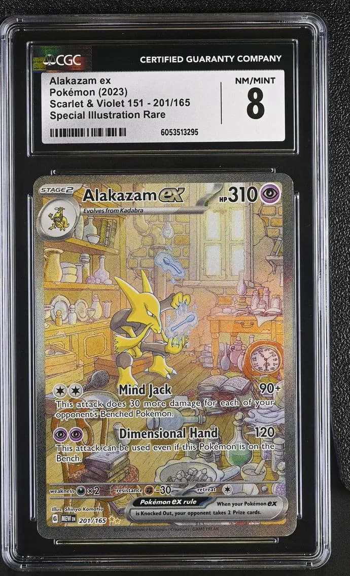 Alakazam ex, Scarlet & Violet 151, CGC 8
