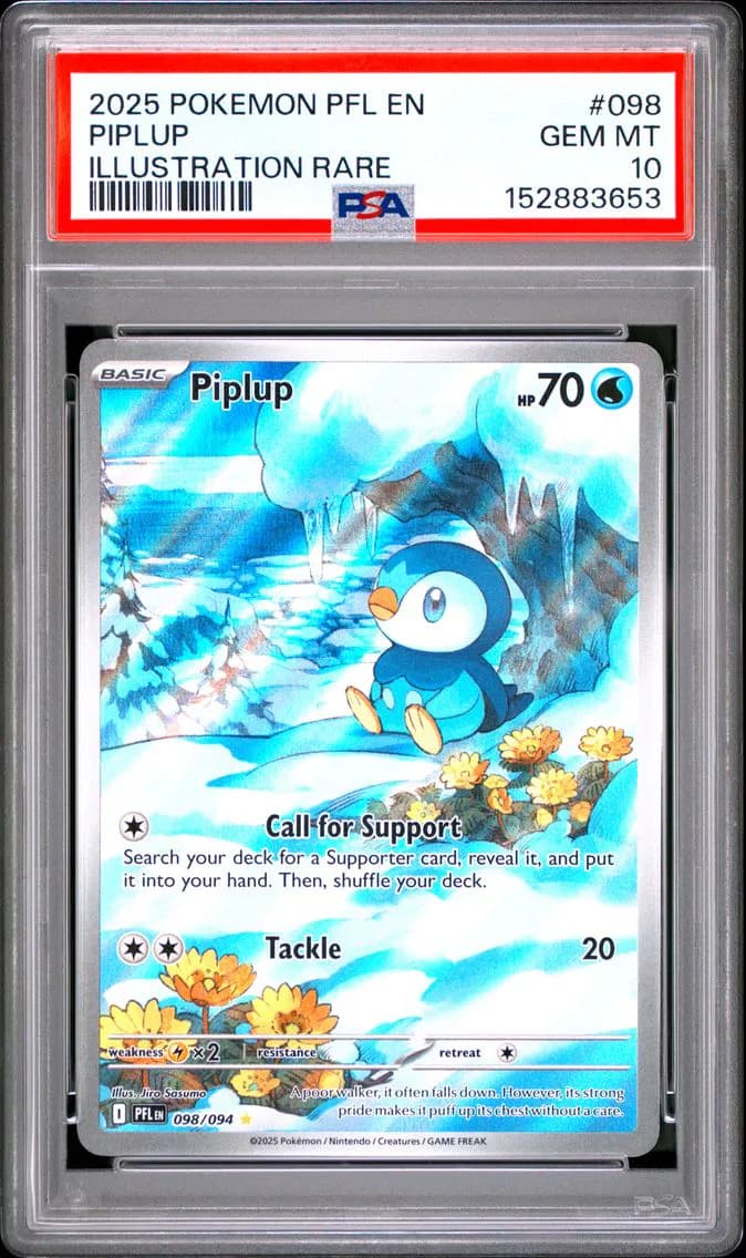 Piplup, Phantasmal Flames, PSA 10