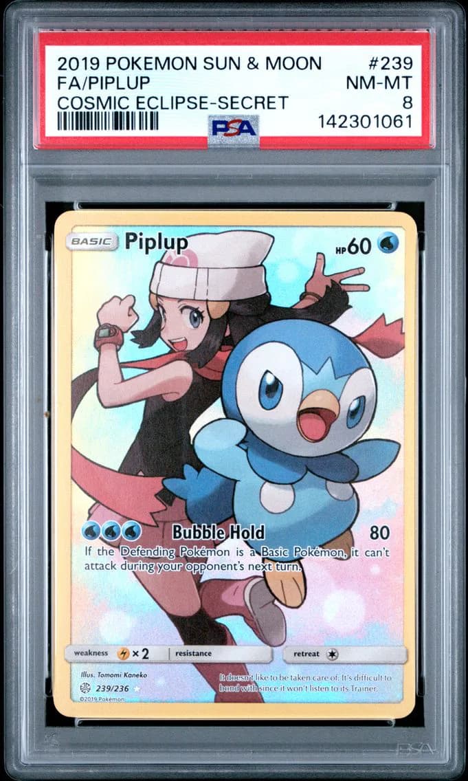 Piplup, Sun & Moon Cosmic Eclipse, PSA 8