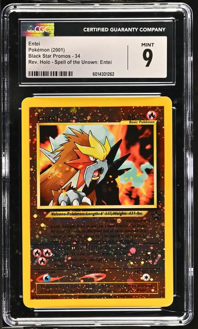 Entei, Black Star Promos - WotC, CGC 9