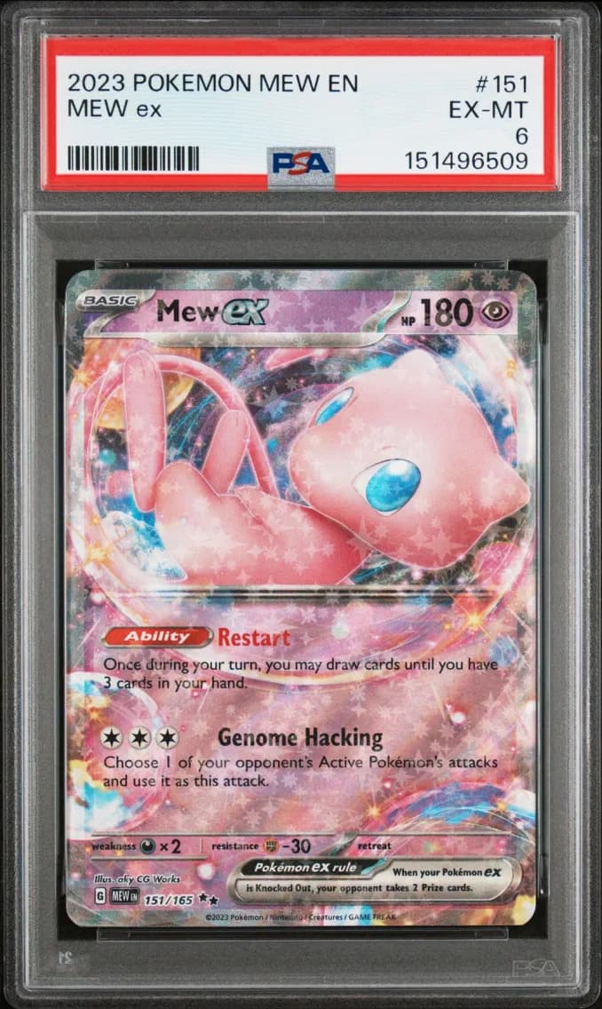 Mew EX, 151, PSA 6