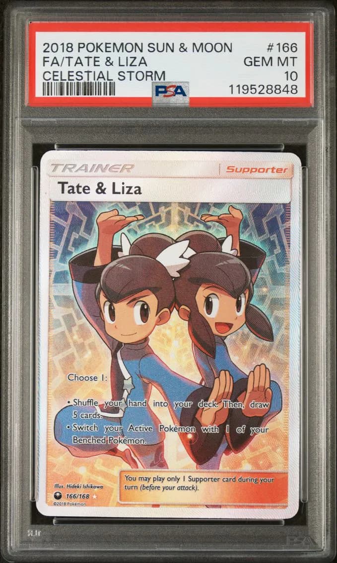 Tate & Liza, Sun & Moon Celestial Storm, PSA 10