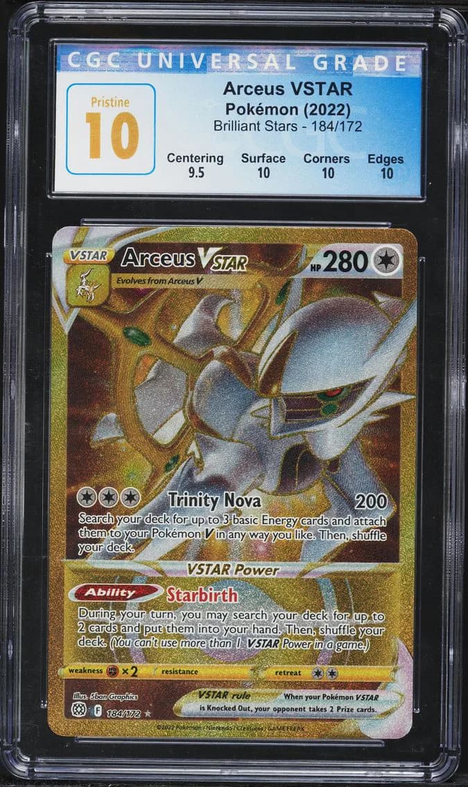 Arceus VSTAR, Brilliant Stars, CGC 10