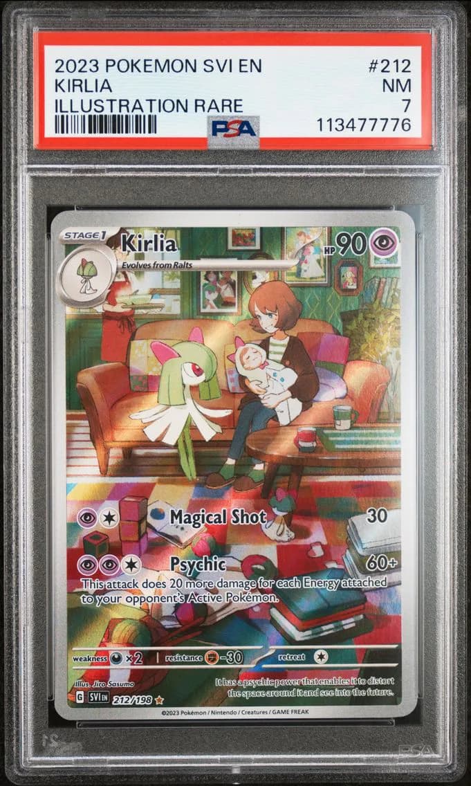 Kirlia, Scarlet & Violet, PSA 7