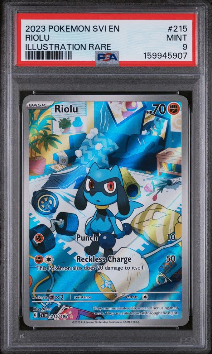Riolu, Scarlet & Violet, PSA 9
