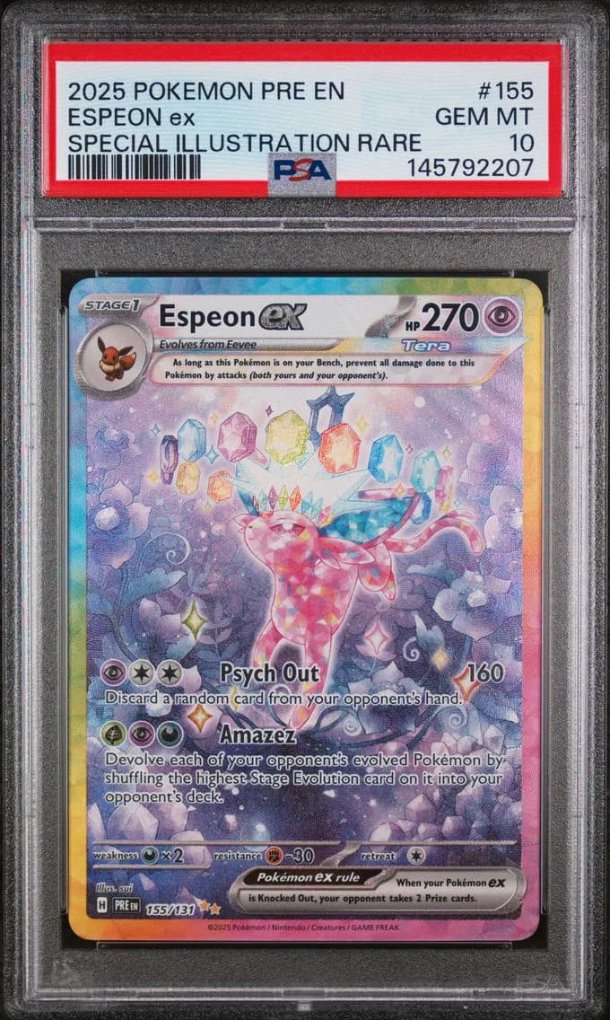 Espeon EX, Prismatic Evolutions, PSA 10