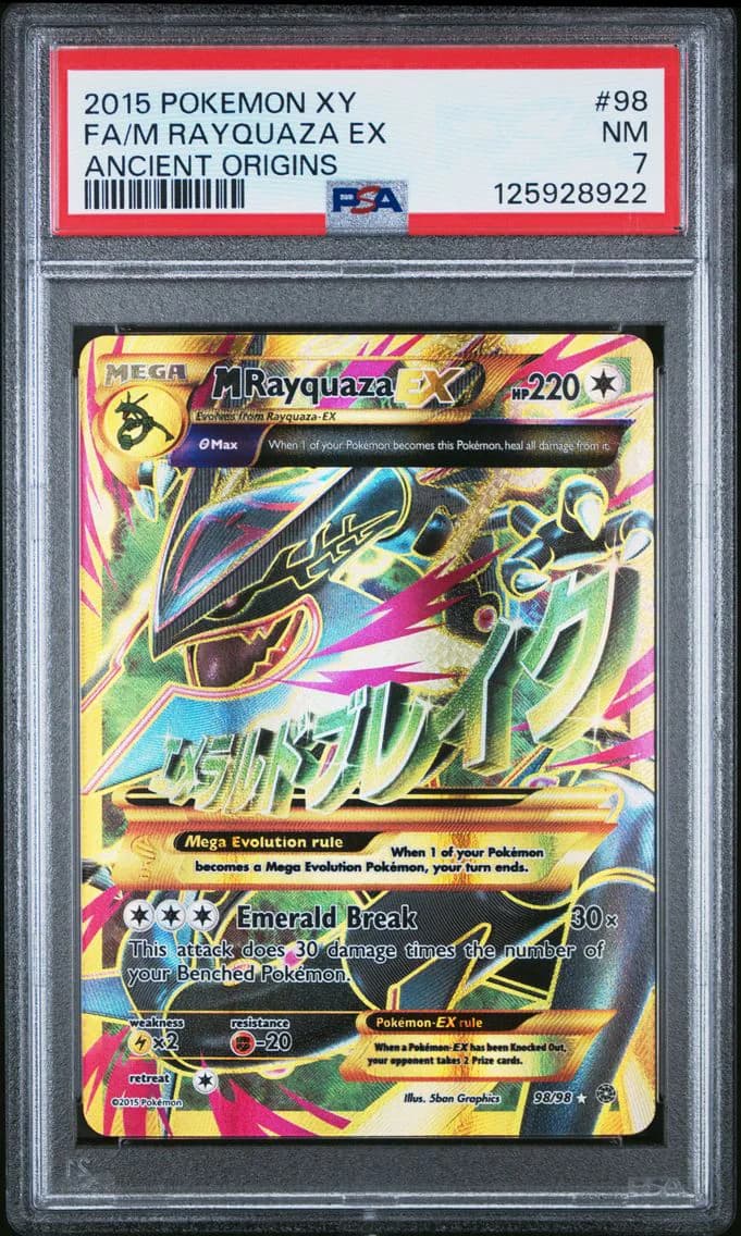 M Rayquaza EX, XY Ancient Origins, PSA 7