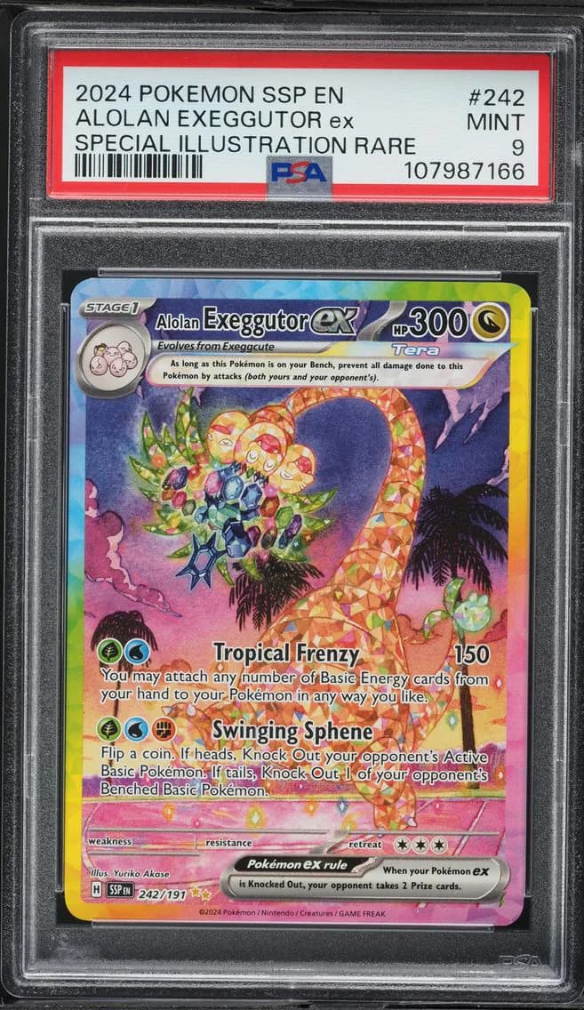 Alolan Exeggutor EX, Surging Sparks, PSA 9