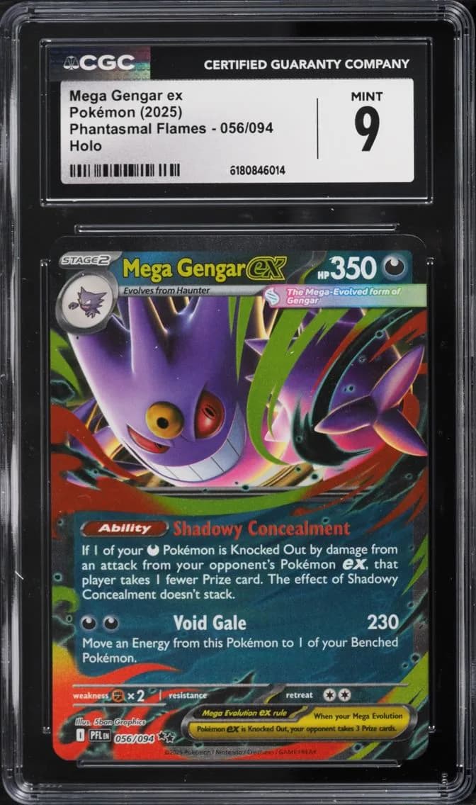 Mega Gengar EX, Phantasmal Flames, CGC 9