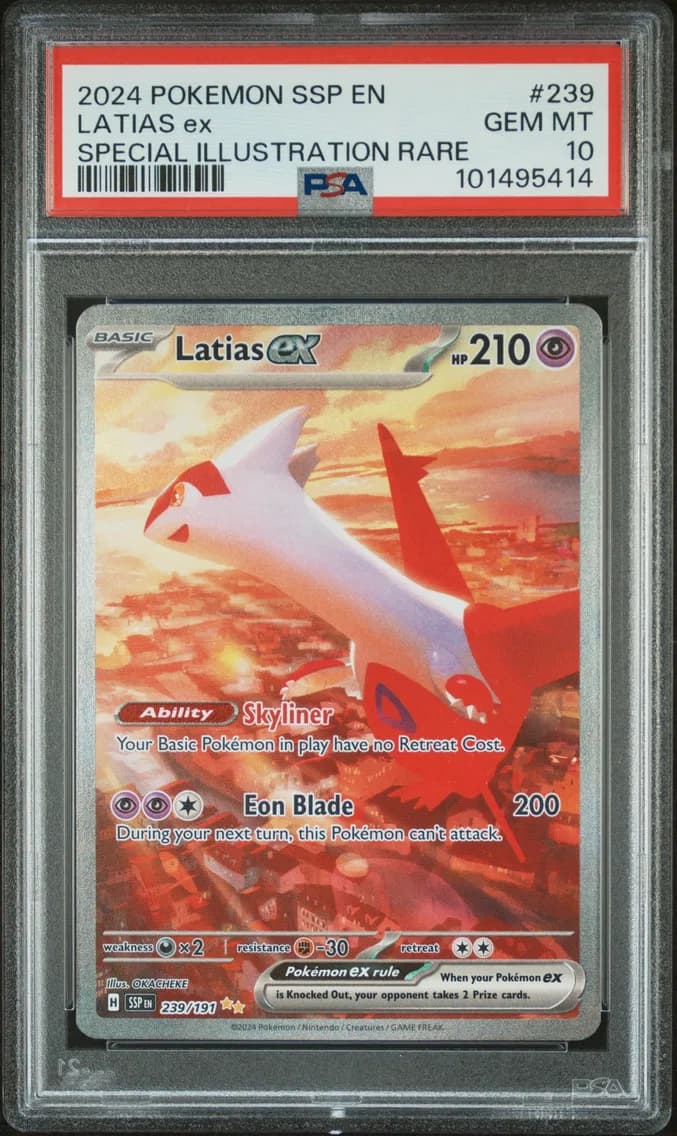 Latias EX, Surging Sparks, PSA 10