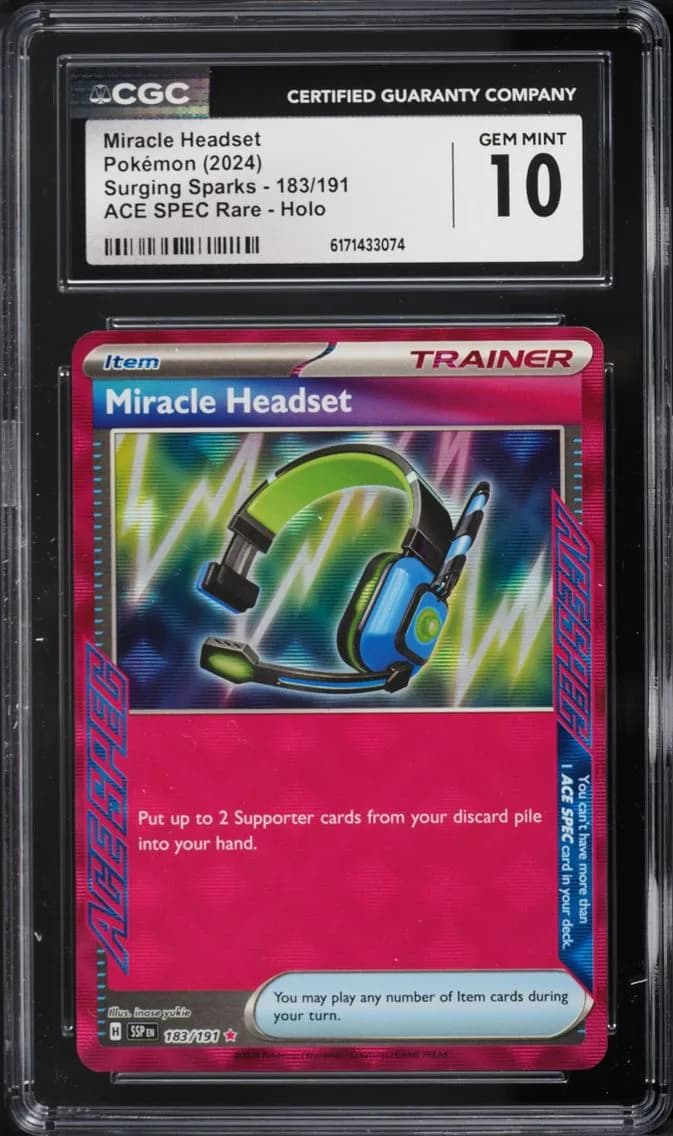 Miracle Headset, Surging Sparks, CGC 10