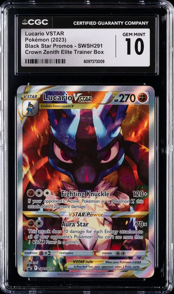 Lucario VSTAR, Black Star Promos - Sword & Shield, CGC 10