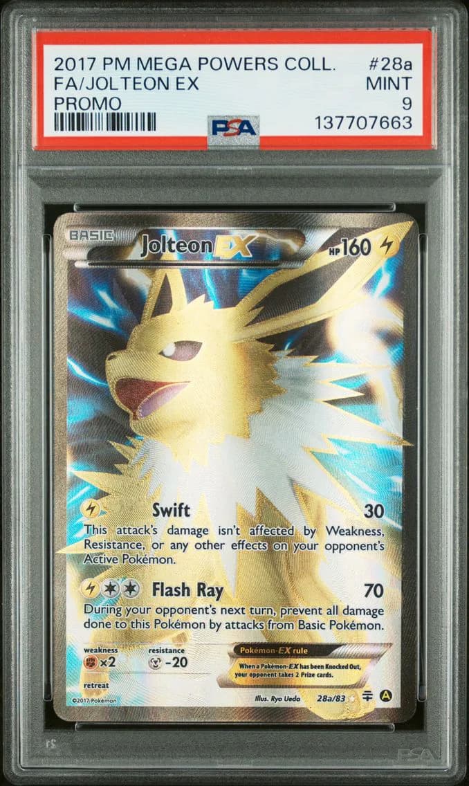 Jolteon EX, Mega Powers Collection Promo, PSA 9