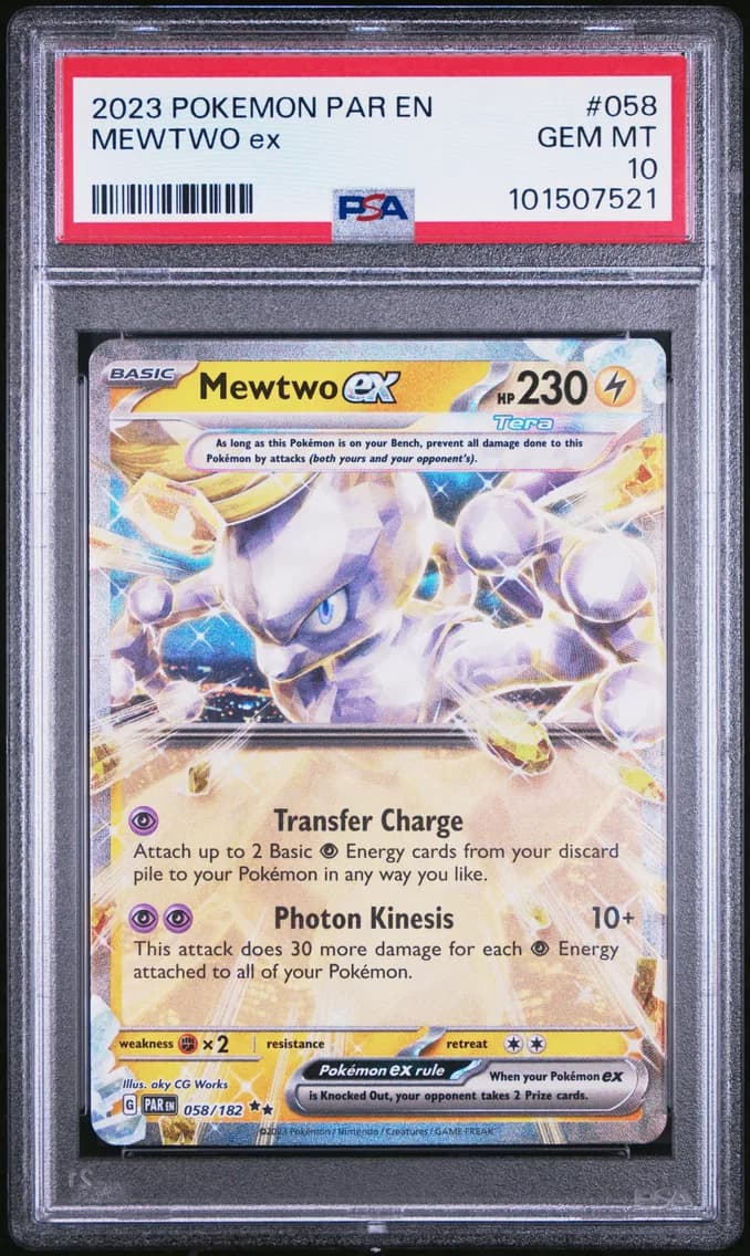 Mewtwo EX, Paradox Rift, PSA 10
