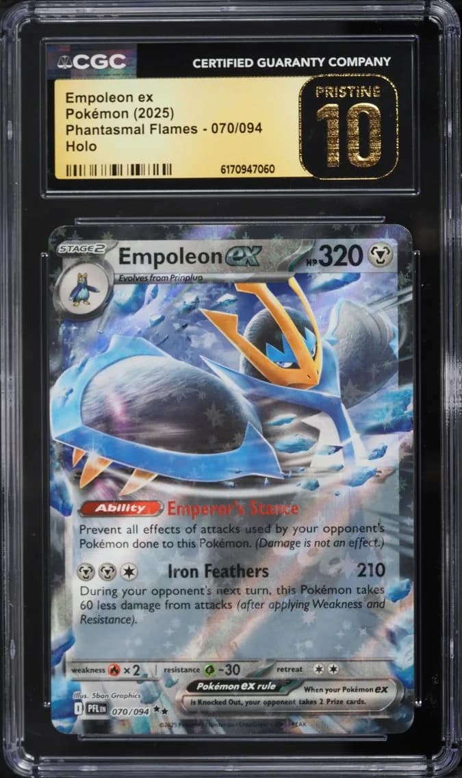 Empoleon ex, PRISTINE, CGC 10