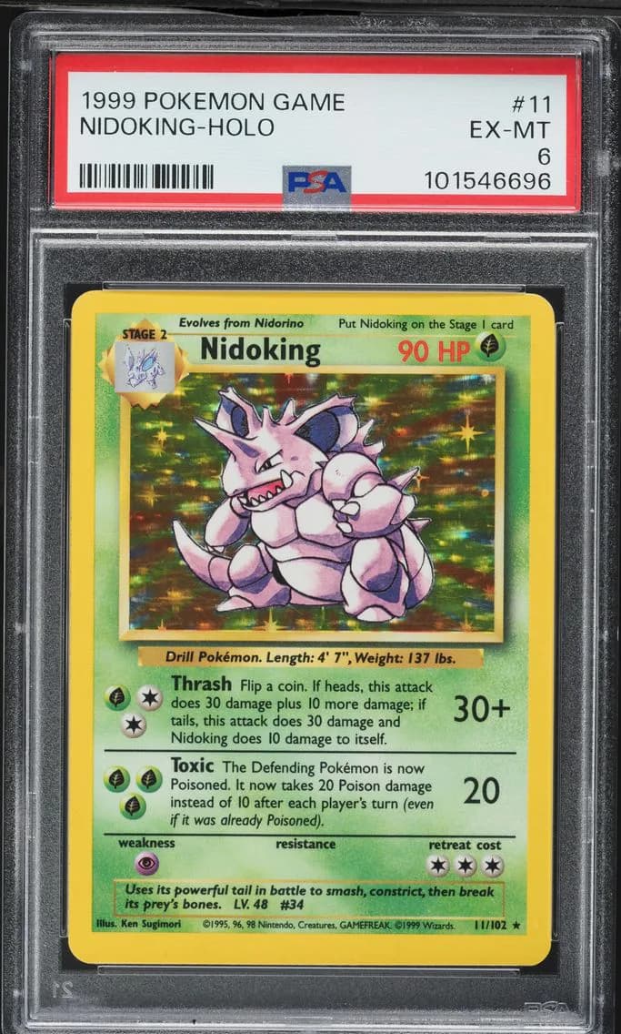 Nidoking-Holo, Game, PSA 6