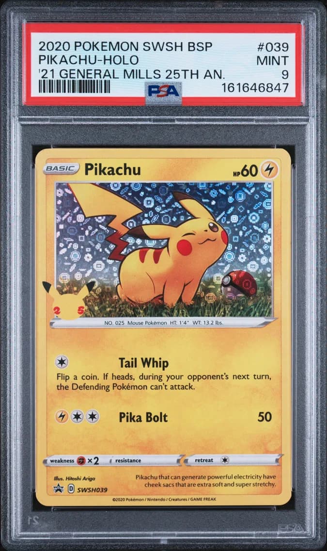 Pikachu-Holo, Swsh Black Star Promo, PSA 9