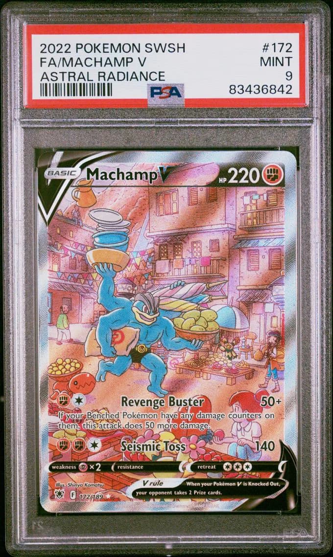 Machamp V, Sword & Shield Astral Radiance, PSA 9