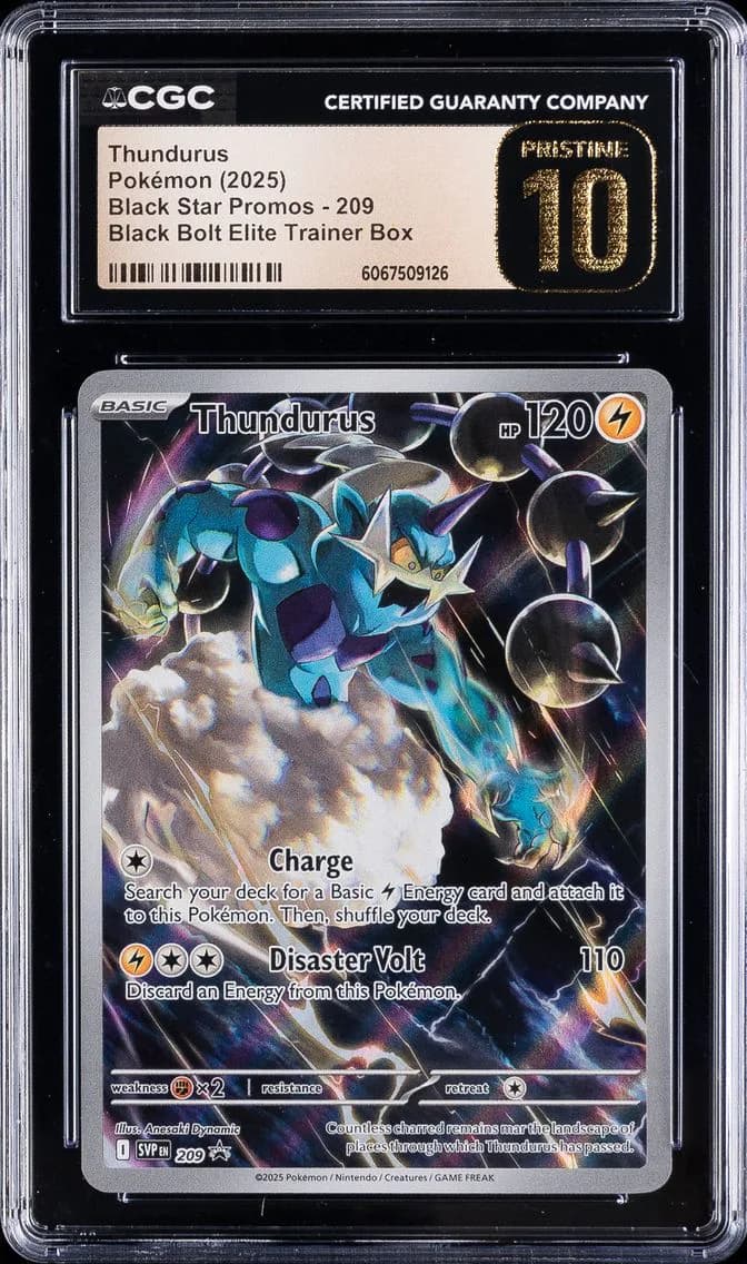 Thundurus, Black Star Promos - Scarlet & Violet SVP EN, CGC 10