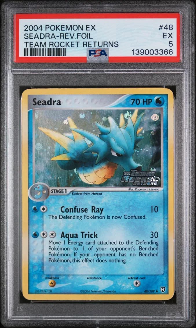 Seadra-Rev.Foil, EX Team Rocket Returns, PSA 5