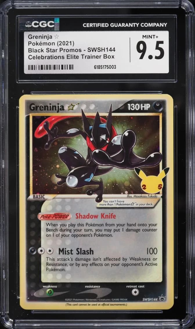 Greninja, Black Star Promos - Sword & Shield, CGC 9.5