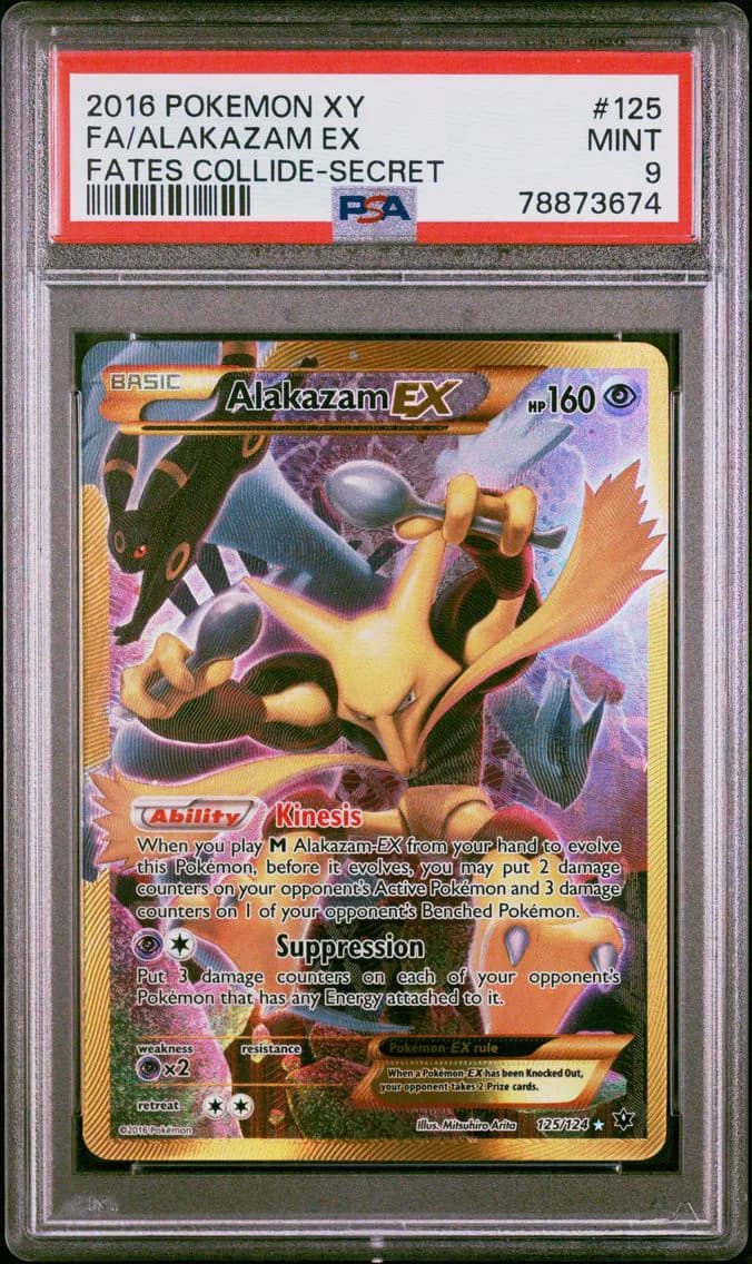 Alakazam EX, XY Fates Collide, PSA 9